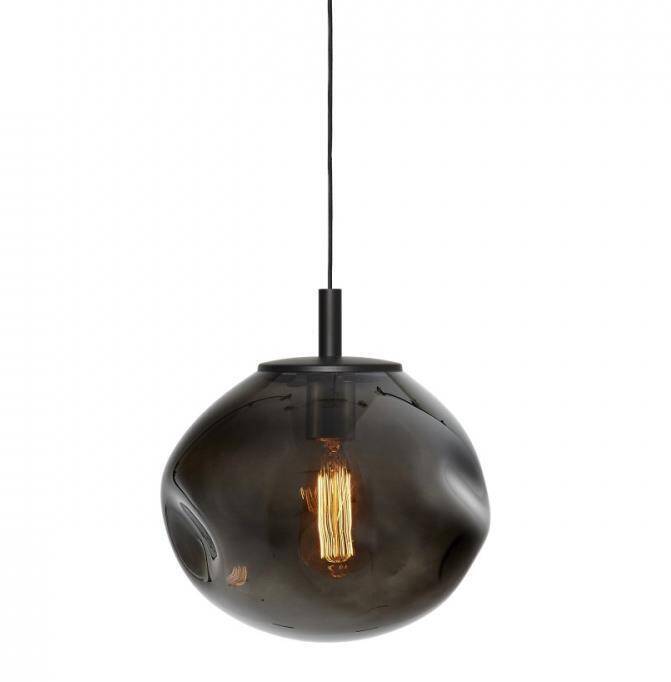 Kaspa :: Lampa wisząca Avia Black rozm. M czarna śr. 30 cm