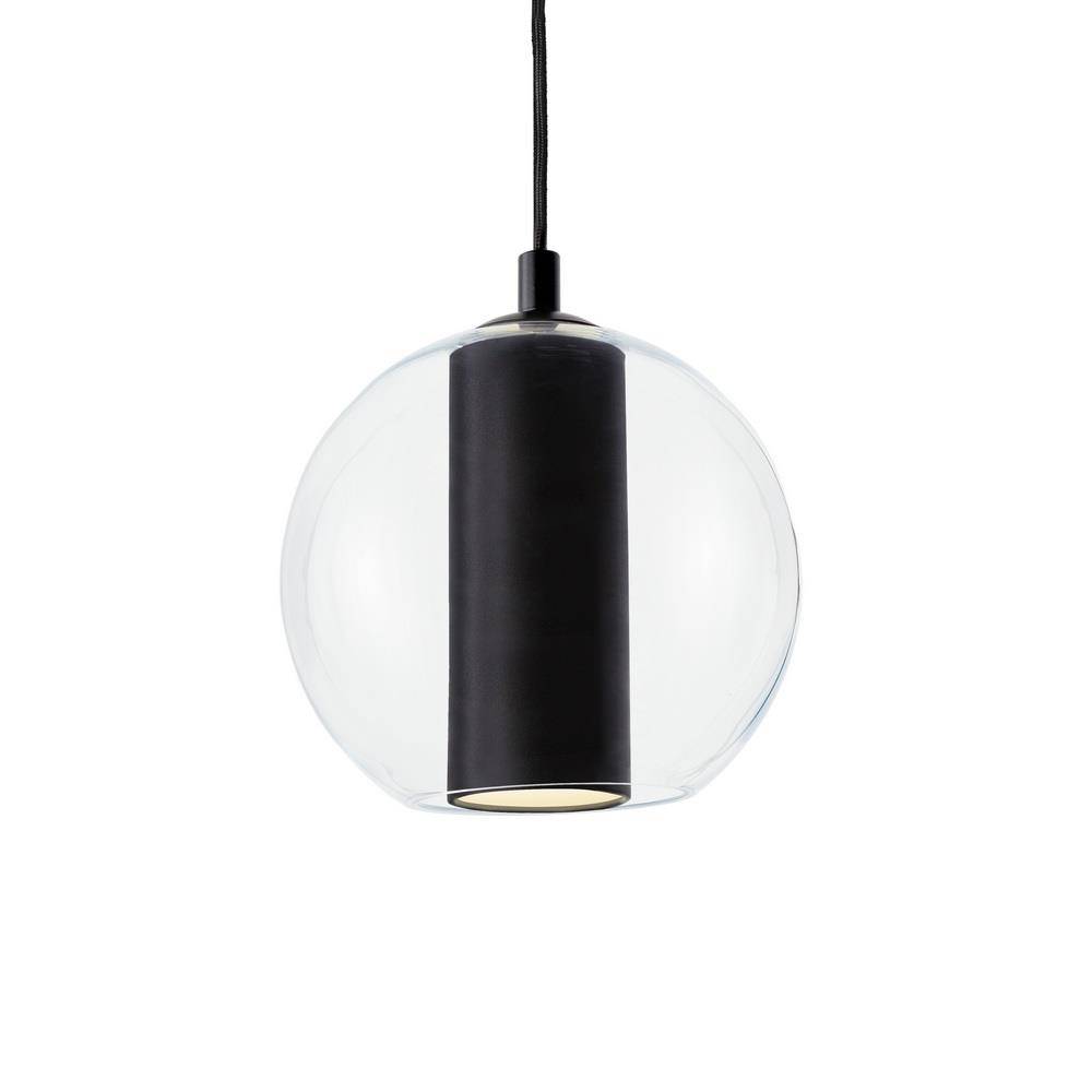 Kaspa :: Lampa wisząca Merida Black czarna śr. 30 cm rozm. M