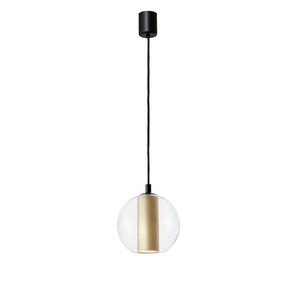 Kaspa :: Lampa wisząca Merida Black złota śr. 25 cm rozm. S