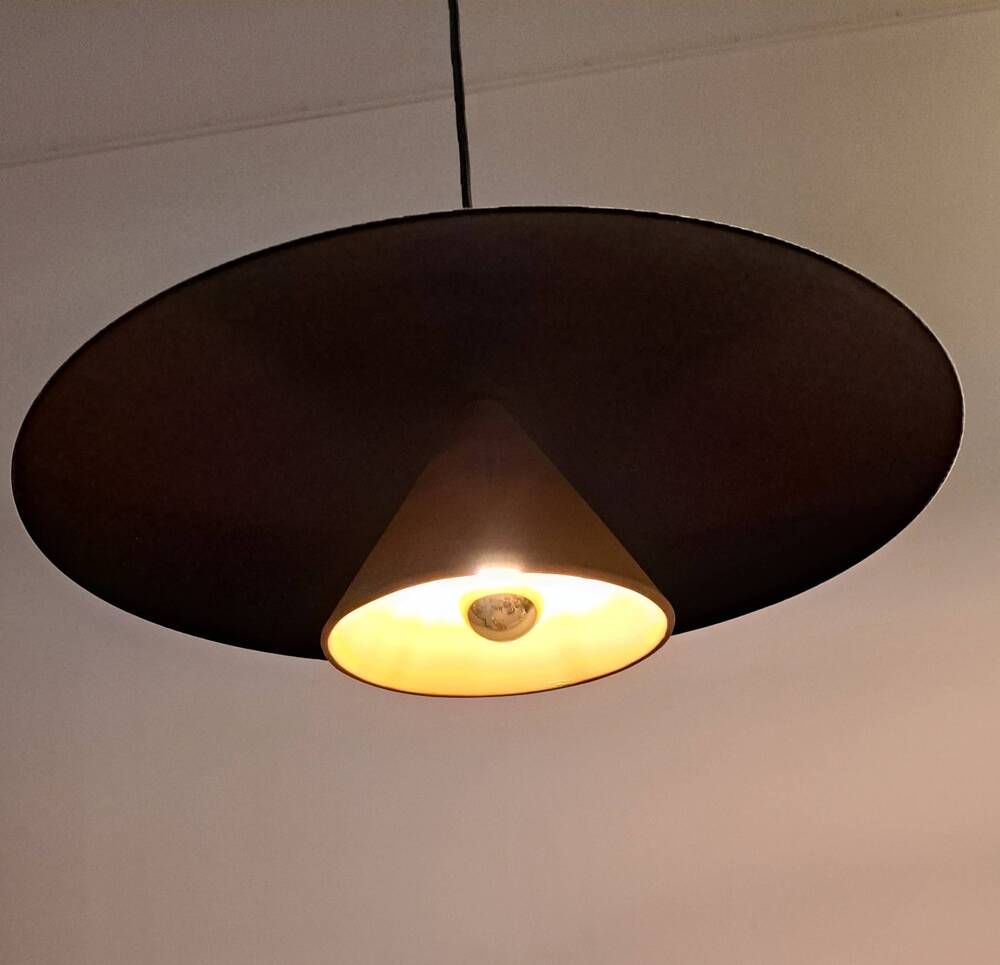 LOFTLIGHT :: Lampa wisząca Olemi Concrete Velvet śr. 60 cm antracytowo-żółta