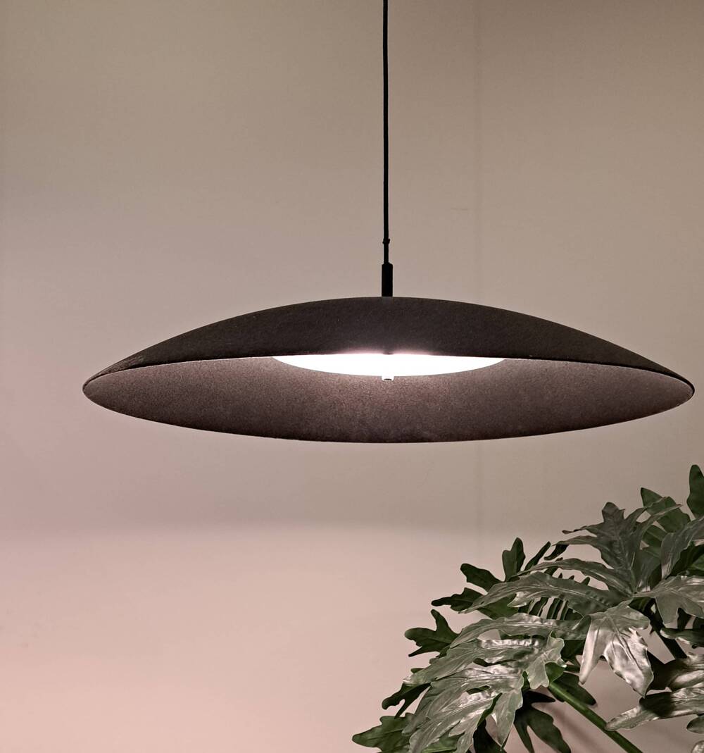 LOFTLIGHT :: Lampa wisząca Telstar śr. 70 cm welwetowa czarna