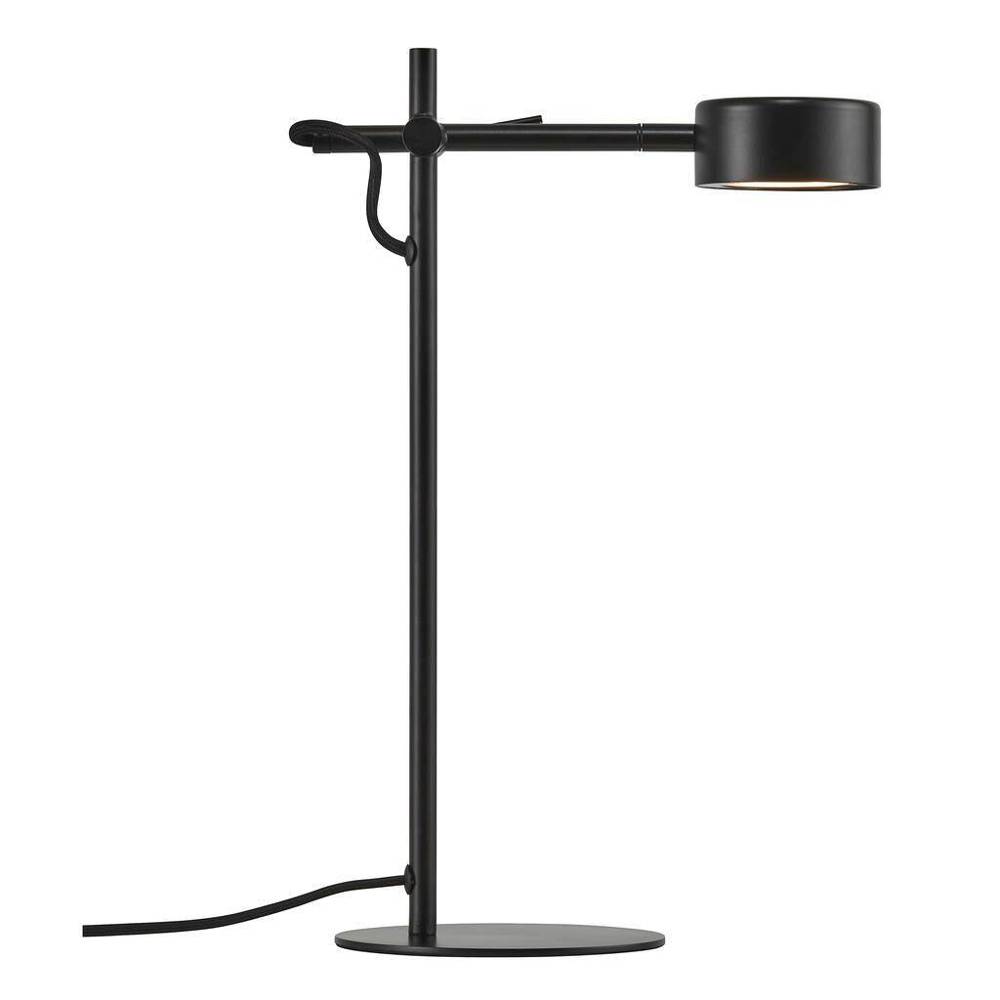 Lampa biurkowa czarna wys. 41 cm