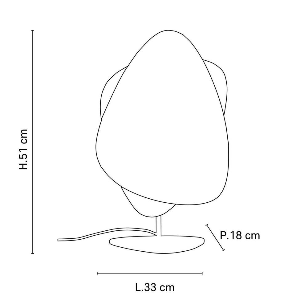 Market Set :: Lampa stołowa Screen beżowa wys. 51 cm