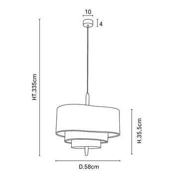 Market Set :: Lampa wisząca Pebble śr. 58 cm beżowa