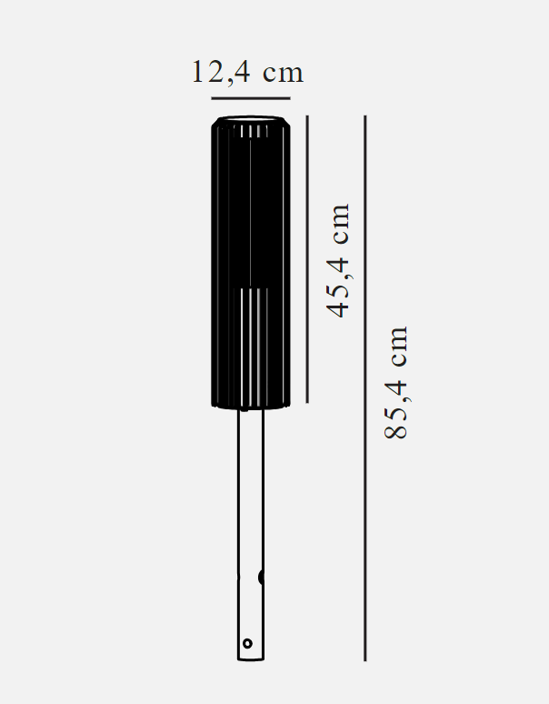 Nordlux :: Lampa stojąca zewnętrza Aludra wys.45,4 cm antracytowy morski