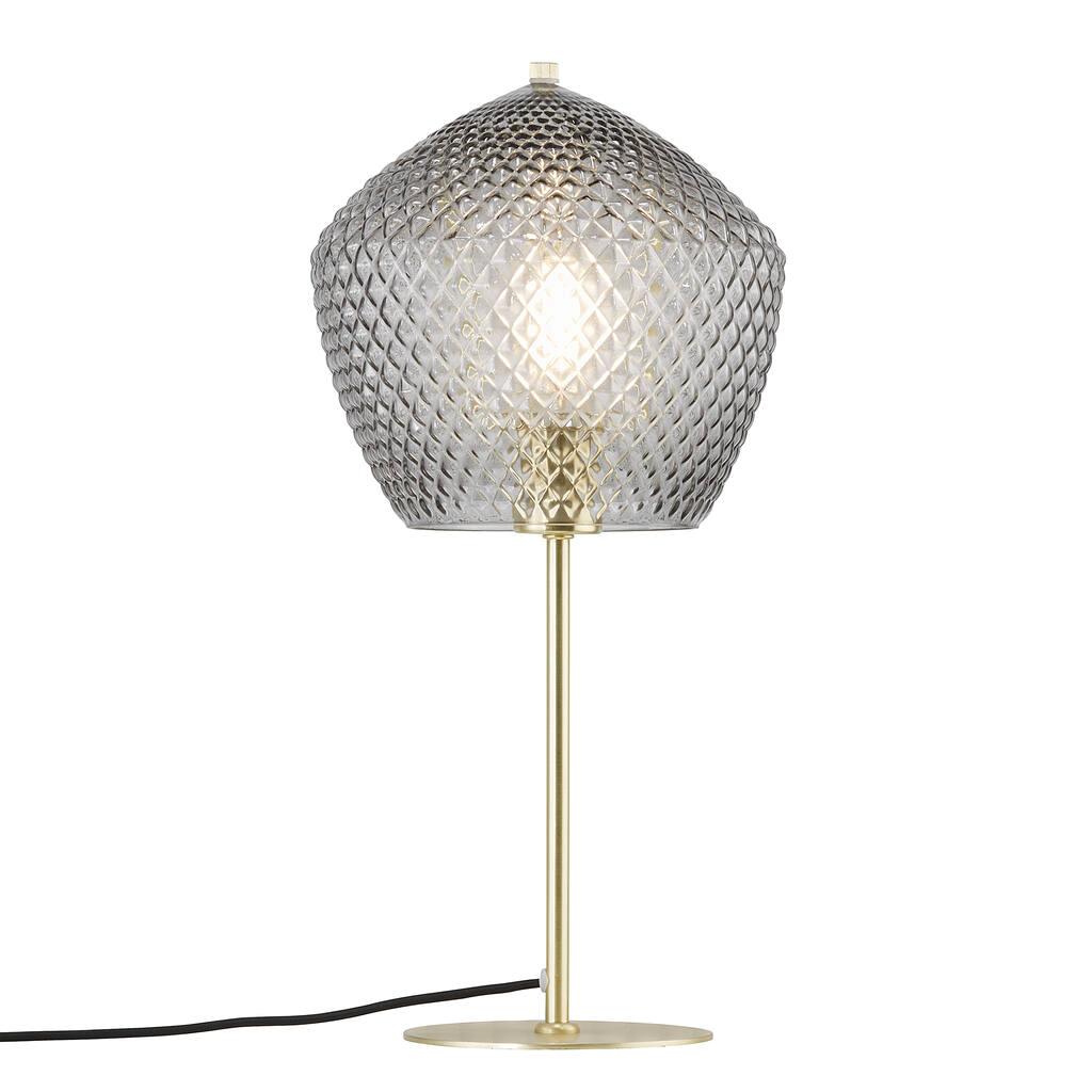 Nordlux :: Lampa stołowa Orbiform mosiężna dymna wys. 46,8 cm