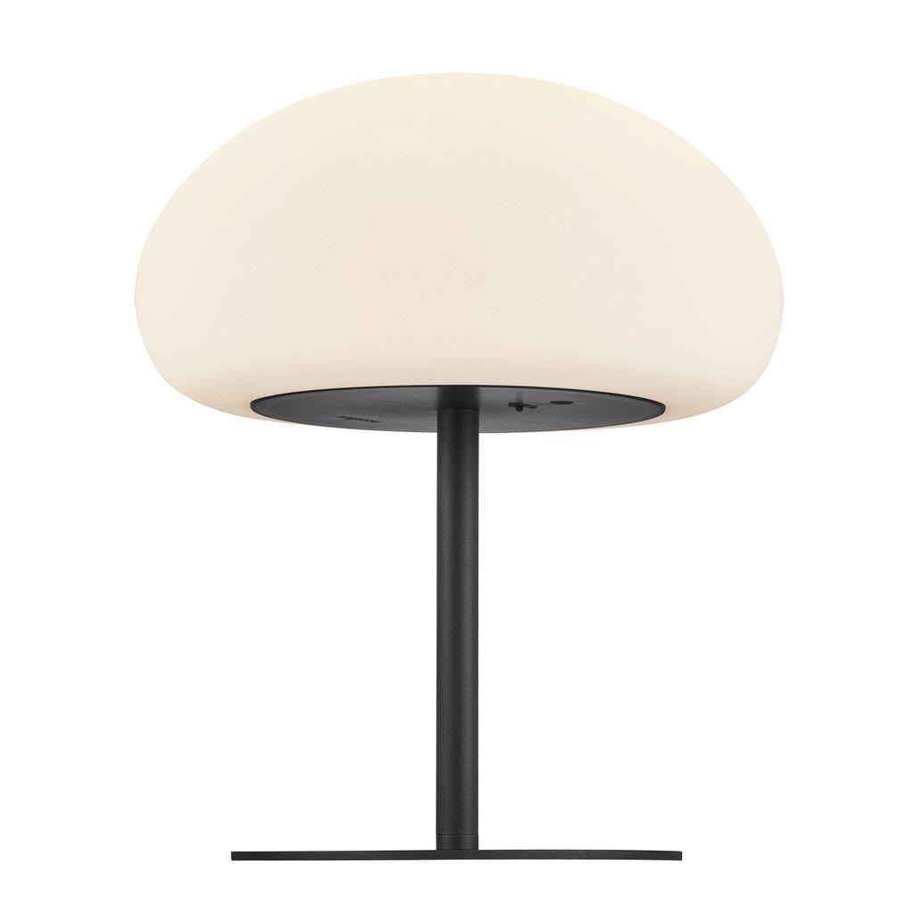 Nordlux :: Lampa stołowa ogrodowa Sponge ze ściemniaczem czarno-biała wys. 40,5 cm