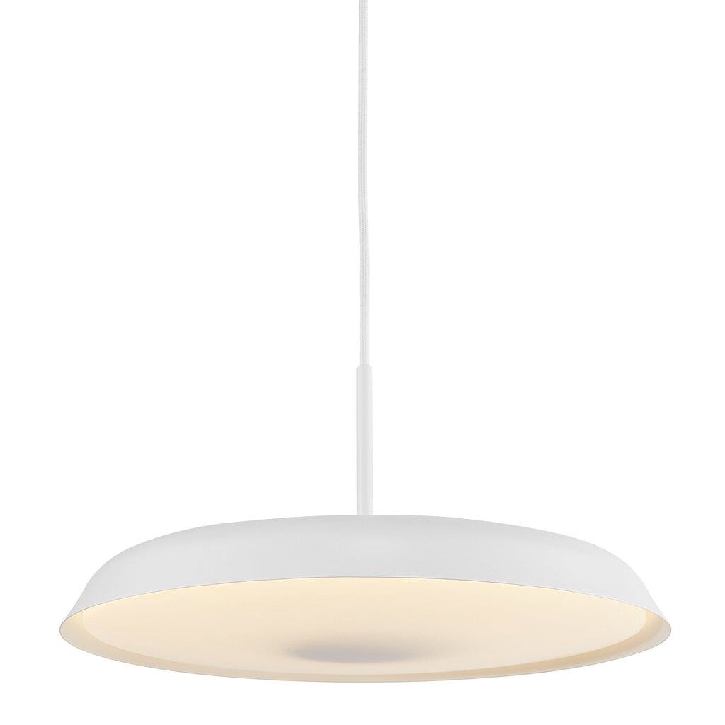 Nordlux :: Lampa wisząca Piso biała śr. 36,5 cm