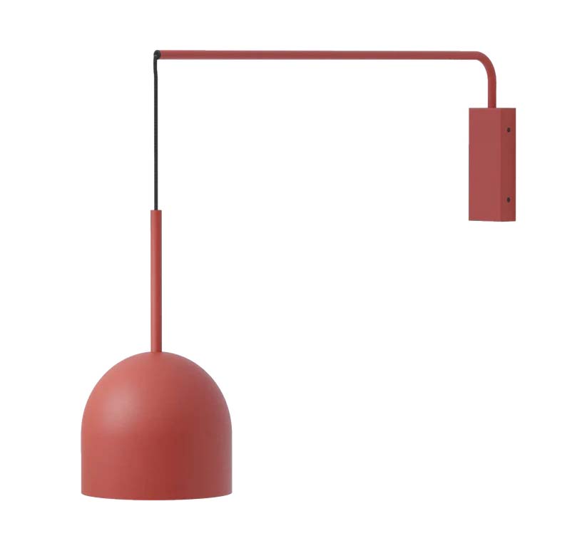 Robin :: Lampa ścienna / kinkiet Rio Single Arm czerwony gł. 64 cm