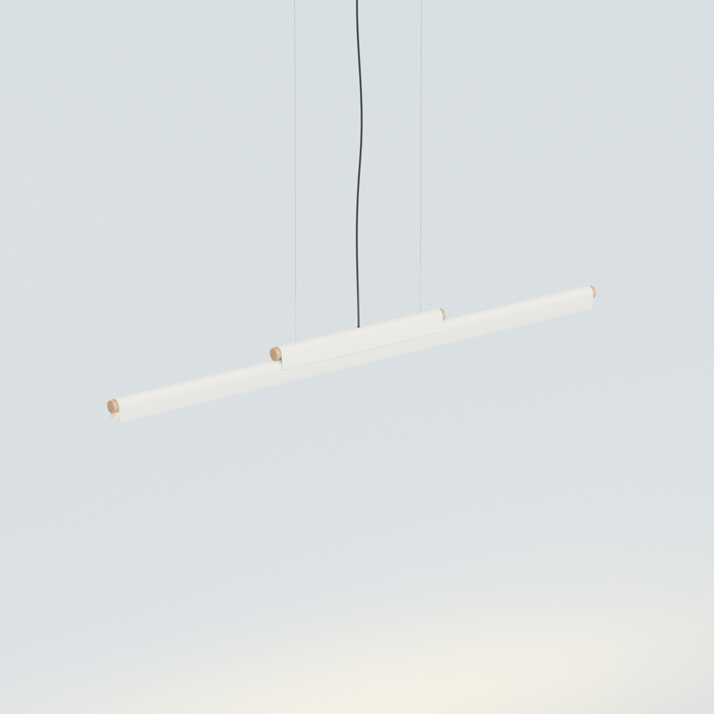 Robin :: Lampa wisząca Rudi on-off 3000K szer. 120 cm biała