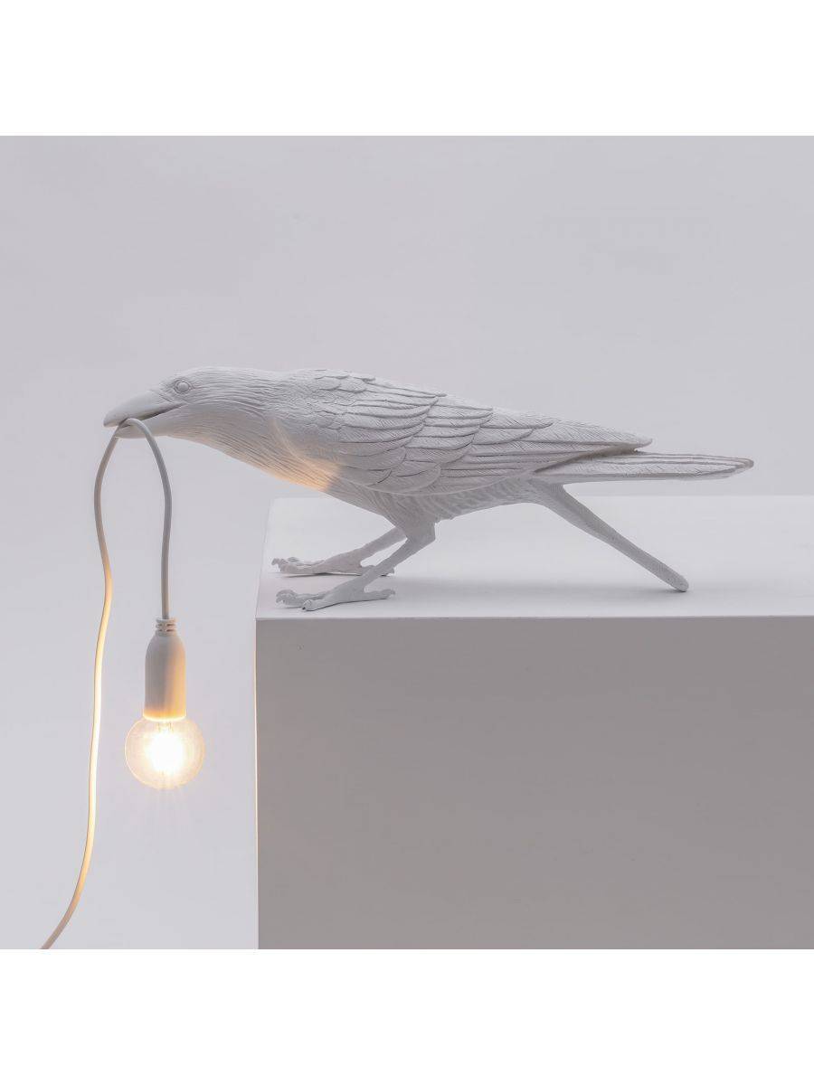 Seletti :: Lampa stołowa Bird Playing biała