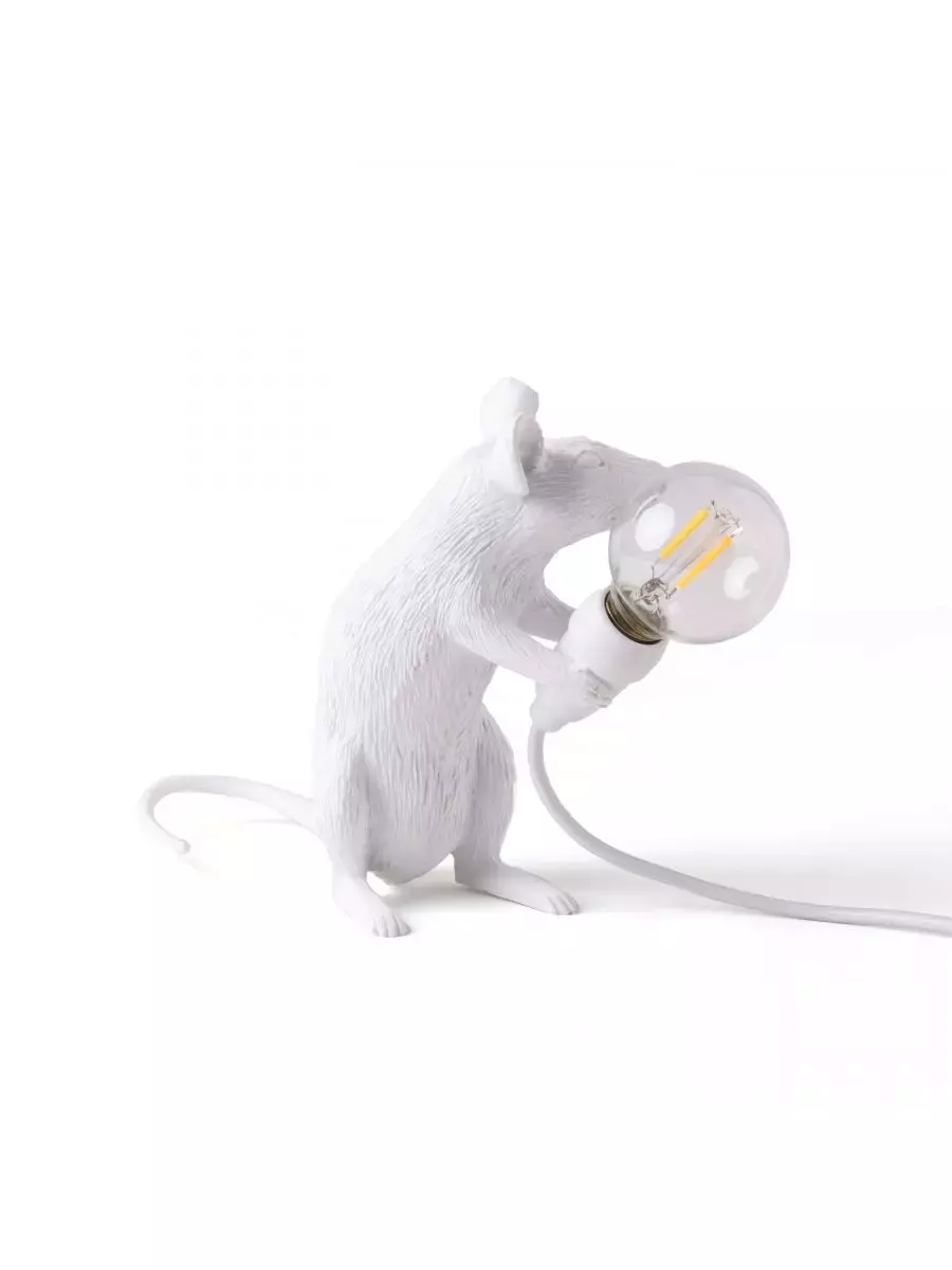 Seletti :: Lampa stołowa Mouse Mac biała