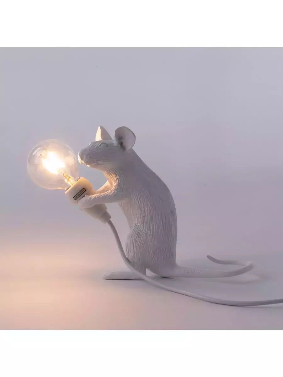 Seletti :: Lampa stołowa Mouse Mac biała